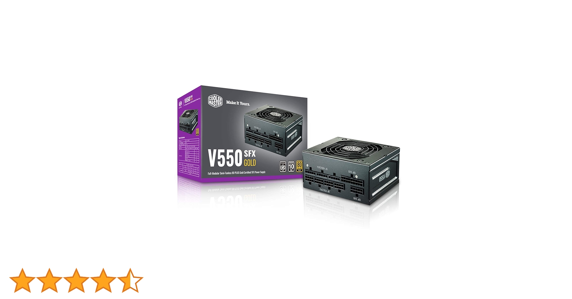 Cooler Master V550 SFX GOLD 電源ユニット V550 SFX Gold 550W Full-Modular 80 Plus Gold SFX Power
